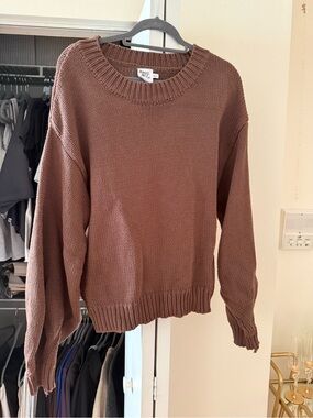 Princess Polly Brown Knit Crewneck Sweater